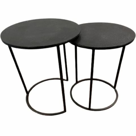 Black Iron Home Decor Nesting Table Set, Size: 12Inch And 10Inch At Rs ... with regard to Black Iron And Stained Wood Nesting Table Set With Bear Scene